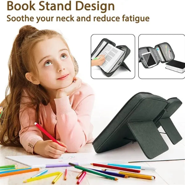 Waterproof Cover Bag with Built In Book Stand & Storage