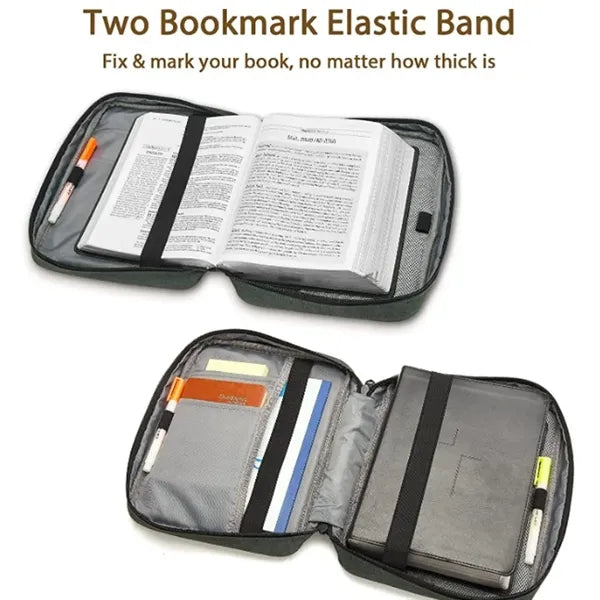Waterproof Cover Bag with Built In Book Stand & Storage