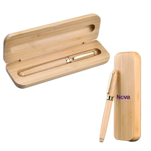 Eco Friendly Wooden Ballpoint Pen Pencil Set