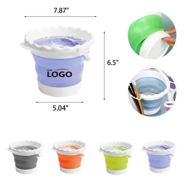 Collapsible Paint Brush Bucket