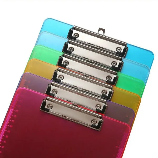 Transparent Color Profile Office A4 Plastic Clipboard