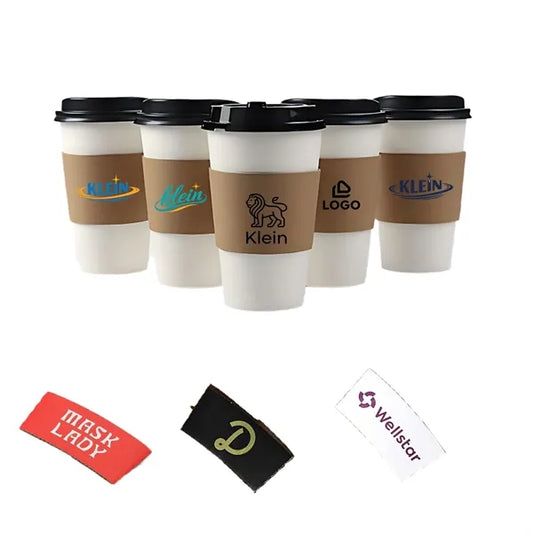 Logo 90mm Cup Sleeve for 12oz 16oz Coffee Milk Tea