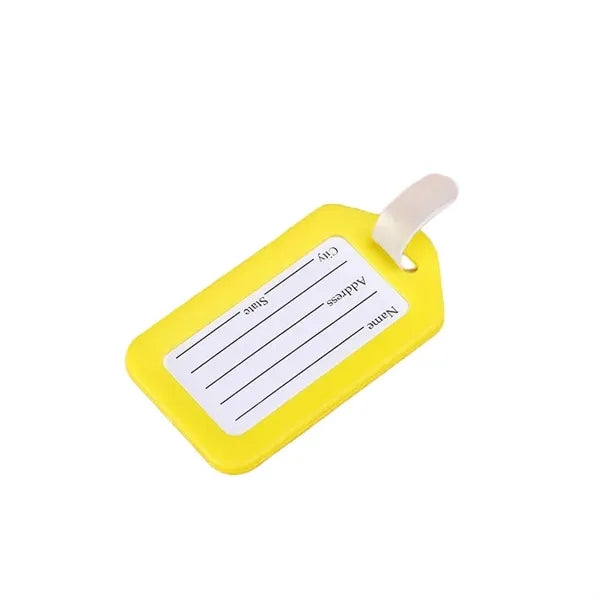 Logo PVC Luggage Tag for Suitcase Identification