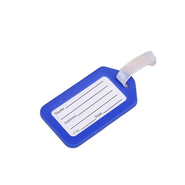 Logo PVC Luggage Tag for Suitcase Identification
