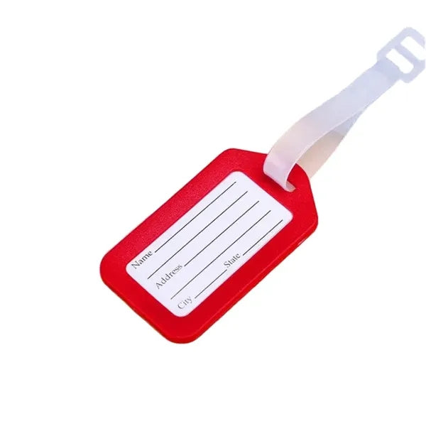 Logo PVC Luggage Tag for Suitcase Identification