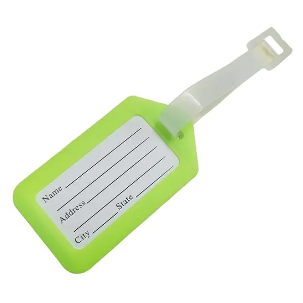 Logo PVC Luggage Tag for Suitcase Identification