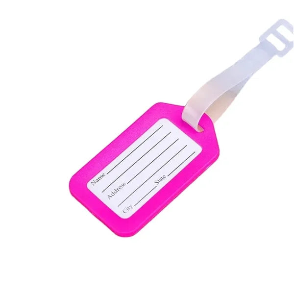 Logo PVC Luggage Tag for Suitcase Identification