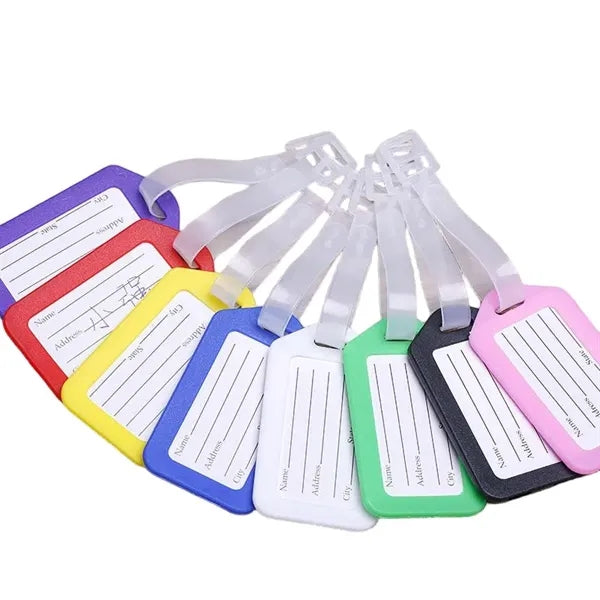 Logo PVC Luggage Tag for Suitcase Identification