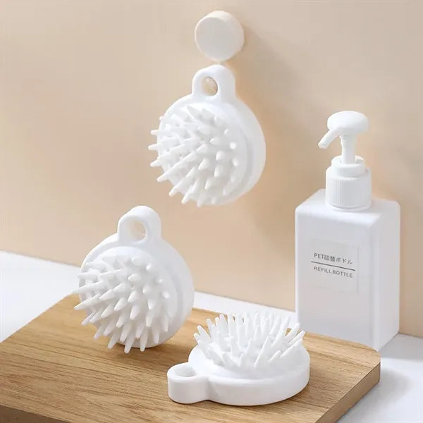 Logo Silicone Shampoo Massage Brush