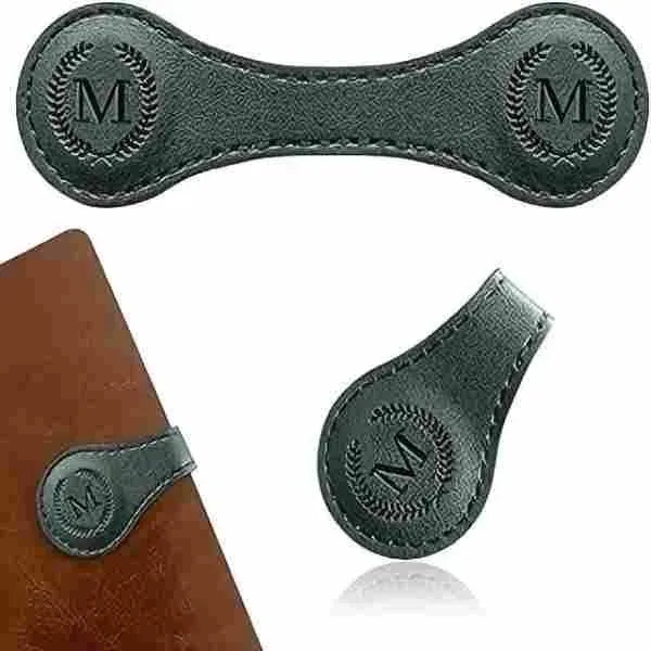 Logo Leather Magnetic Bookmark