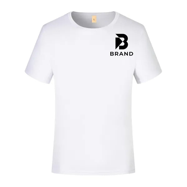 Logo Quick-Dry Round Neck Short Sleeve T-Shirt