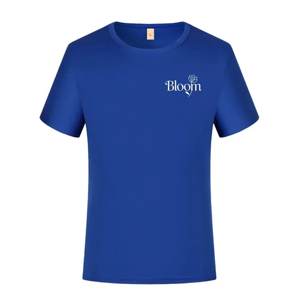 Logo Quick-Dry Round Neck Short Sleeve T-Shirt