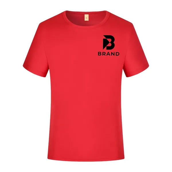 Logo Quick-Dry Round Neck Short Sleeve T-Shirt