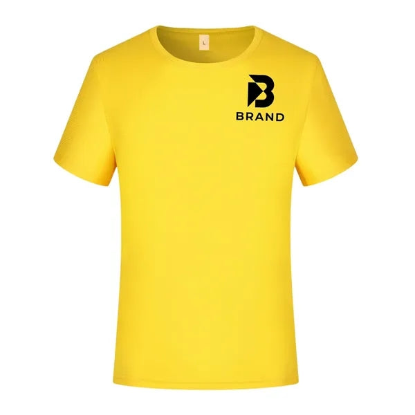 Logo Quick-Dry Round Neck Short Sleeve T-Shirt