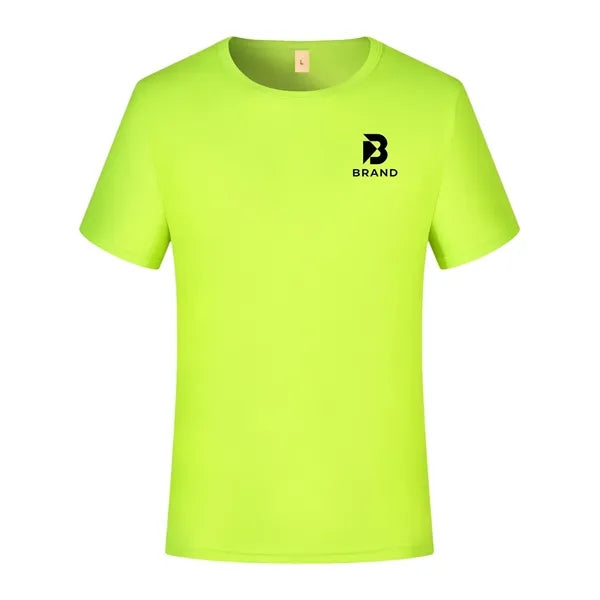 Logo Quick-Dry Round Neck Short Sleeve T-Shirt