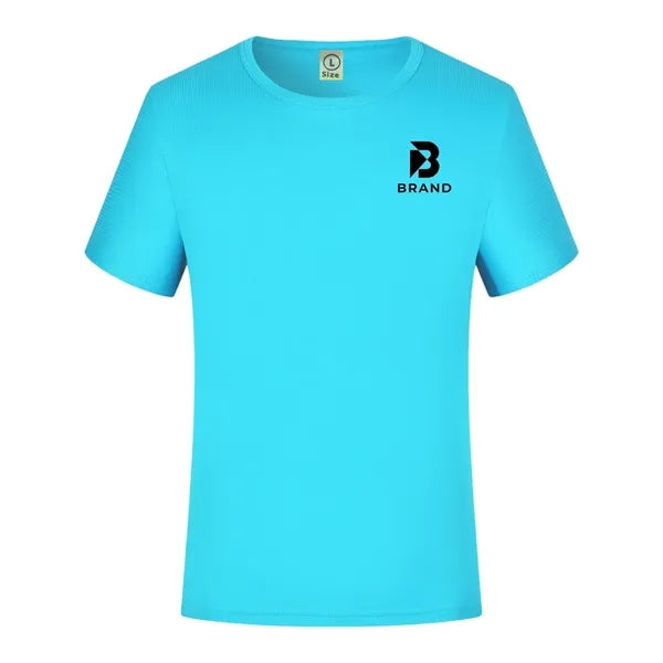 Logo Quick-Dry Round Neck Short Sleeve T-Shirt