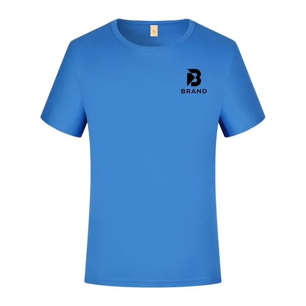 Logo Quick-Dry Round Neck Short Sleeve T-Shirt