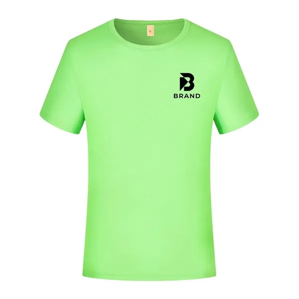 Logo Quick-Dry Round Neck Short Sleeve T-Shirt