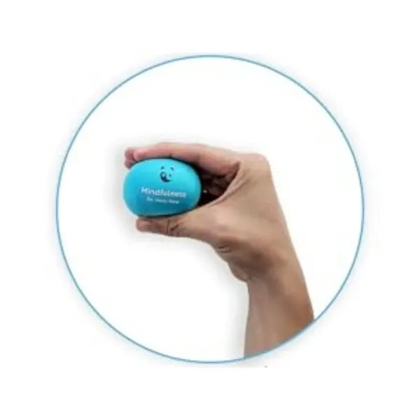 2.4 Inch Egg-Shaped Silicone Grip Ball Stress Relief Toy