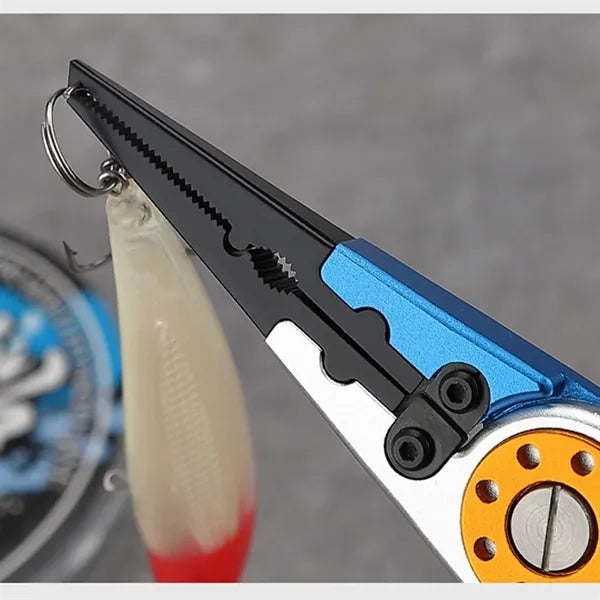 Aluminum Alloy Fishing Pliers with Lock and Lanyard