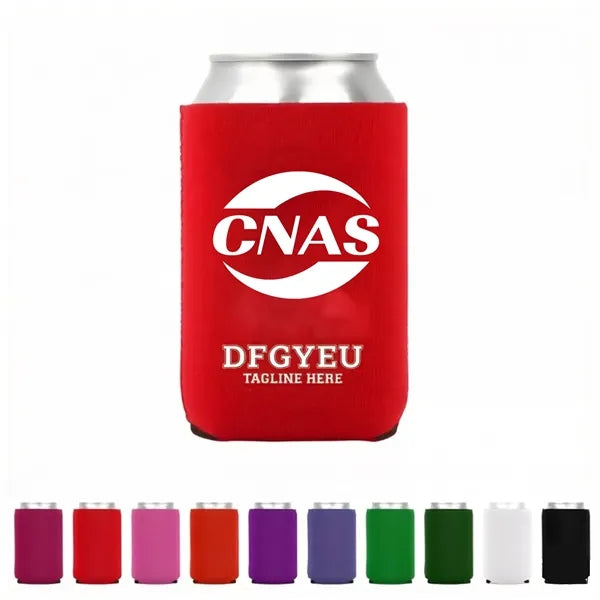 Foldable canned beverage insulation cover