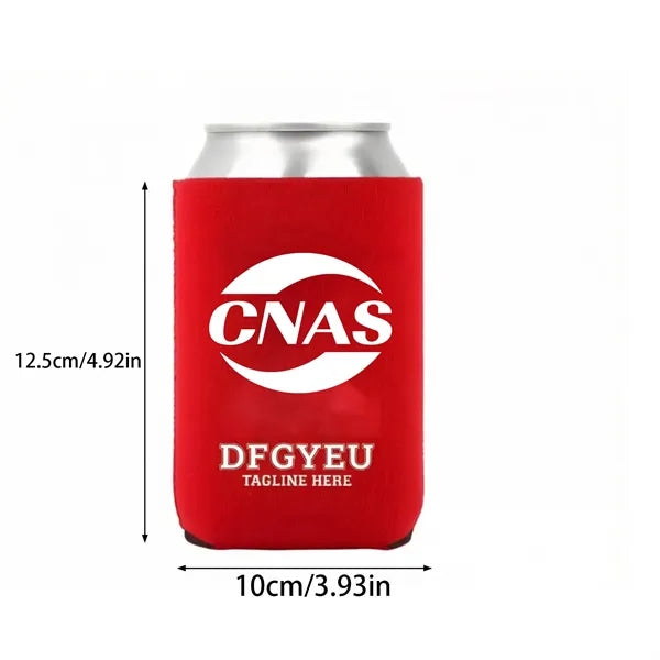 Foldable canned beverage insulation cover