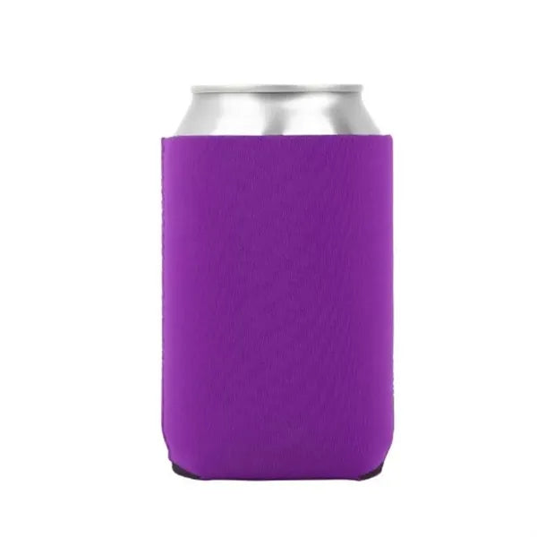 Foldable canned beverage insulation cover