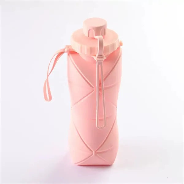 20 Oz. Collapsible Silicone Travel Water Bottle