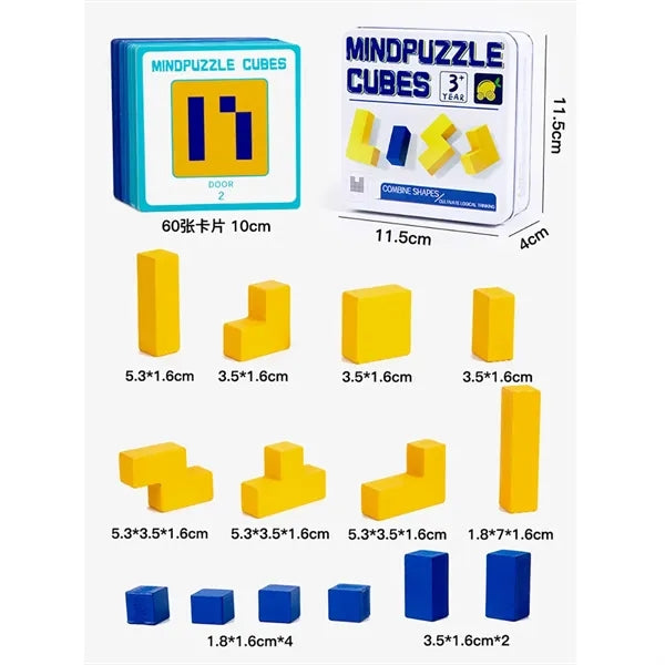 Wooden Puzzle Block Game for Kids