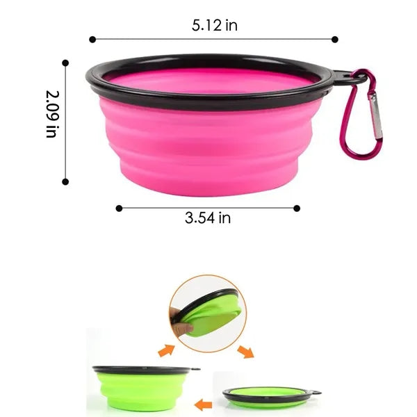 12 Oz. Pet Collapsible Bowls