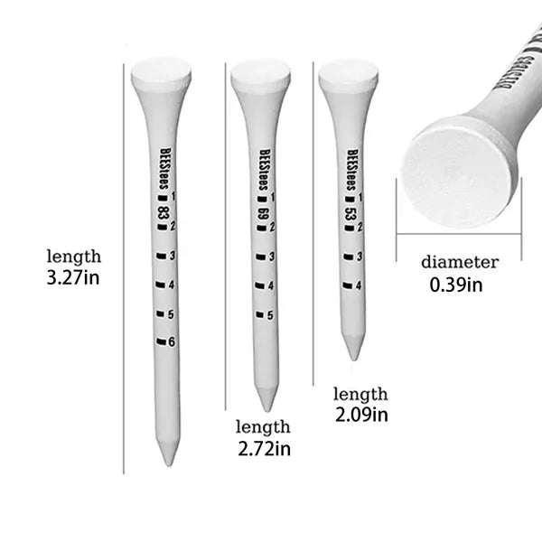 100% Natural Hardwood Golf Tees