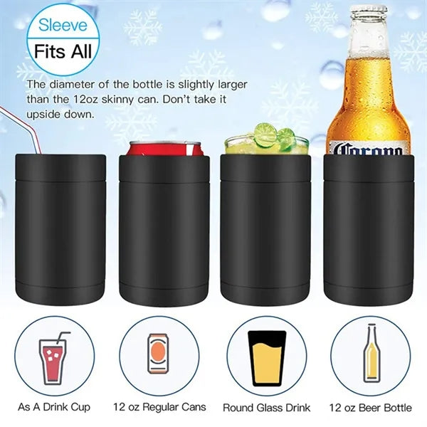 Stainless Steel Double Wall Can Cooler