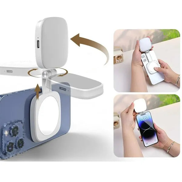 Magnetic Selfie Light With Mirror
