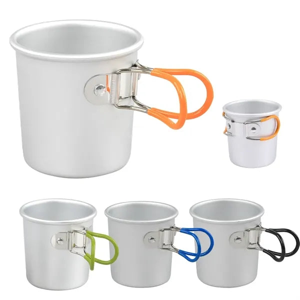 Portable Camping Cup With Foldable Handle