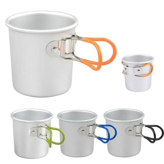 Portable Camping Cup With Foldable Handle