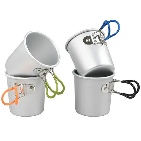 Portable Camping Cup With Foldable Handle