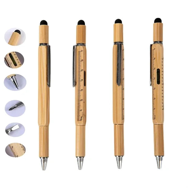 Multi Function Bamboo Tool Pen