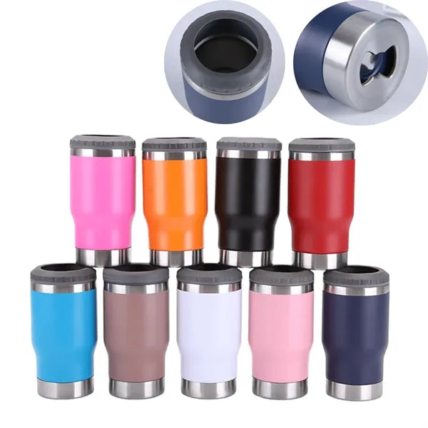 2 In 1 Insulated Can Cooler And Tumbler