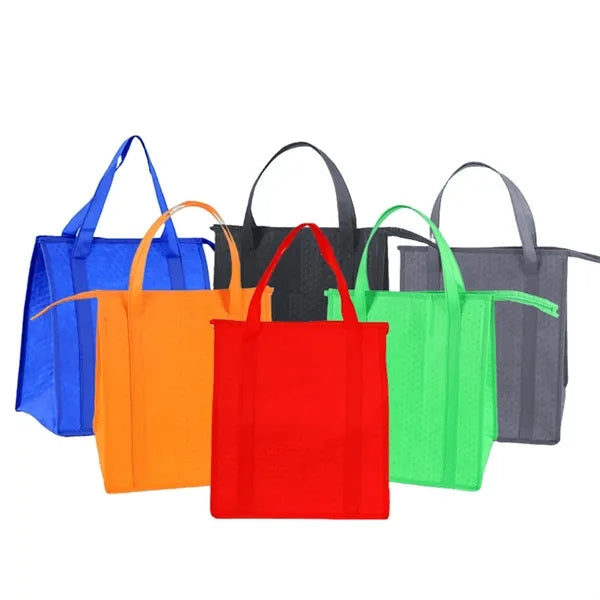 Embossed Non Woven Insulated Tote Bag