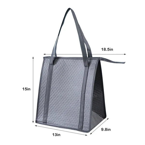 Embossed Non Woven Insulated Tote Bag