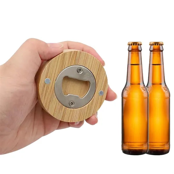 Magnetic Wooden Bottle Opener