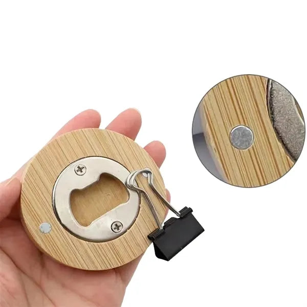 Magnetic Wooden Bottle Opener