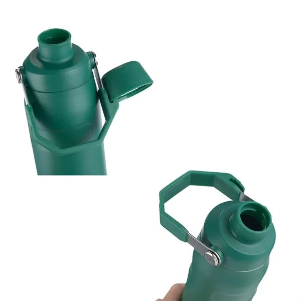 Stainless Steel Handheld Insulated Mug With Crooked Lid