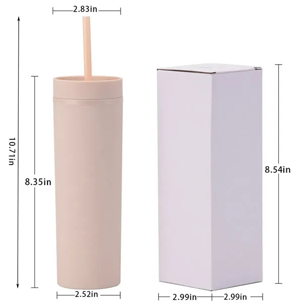 Straight Straw Mug