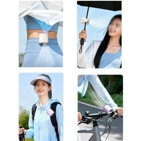 Portable Waist Clip Fan With Ice Cooling Pad