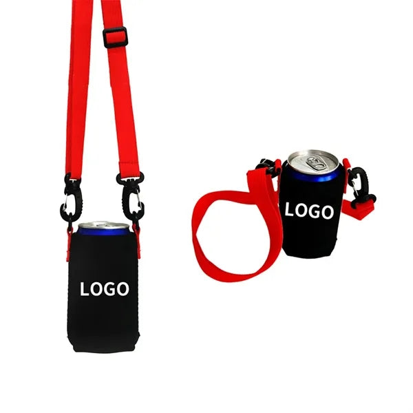 Neck Strap Neoprene Can Cooler