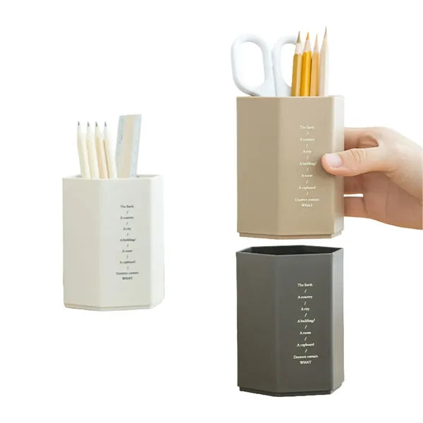 Desktop Desk Organizer Pen Holder Storage Container