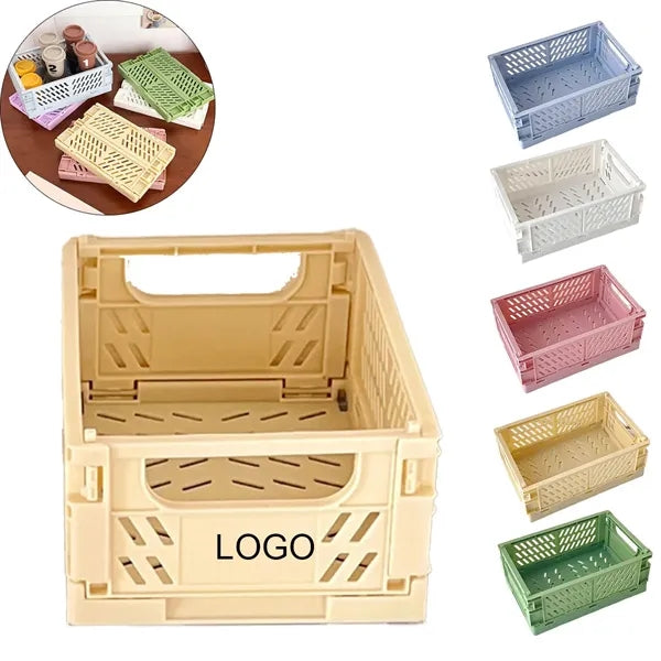 Foldable Desktop Storage Basket Organizer