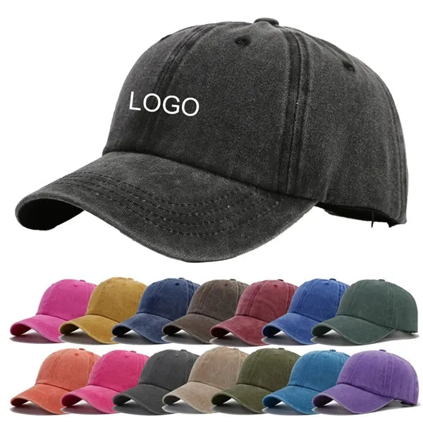 Washed Cotton Vintage Baseball Cap