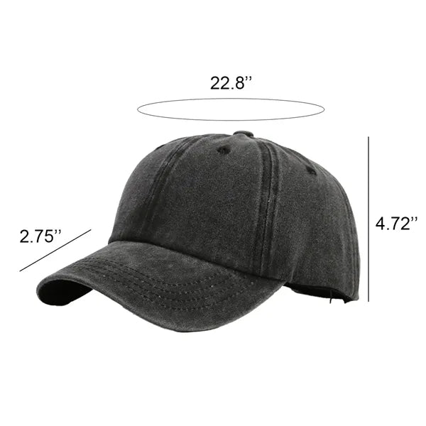 Washed Cotton Vintage Baseball Cap